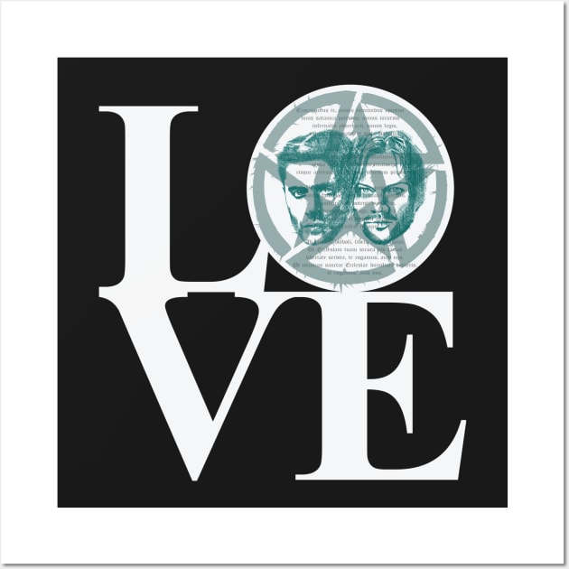 SUPERNATURAL LOVE Wall Art by KARMADESIGNER T-SHIRT SHOP